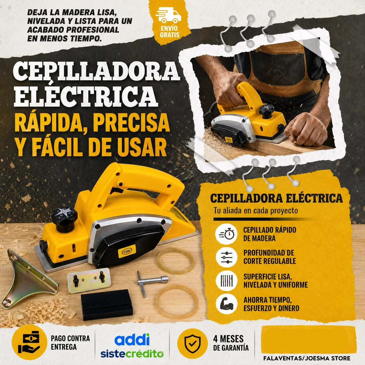 Cepilladora Electrica de Alta Presión