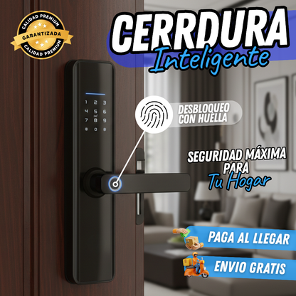 Cerradura Inteligente Con huella, pin, wifi, llave y tarjeta + Envio gratis + Regalo
