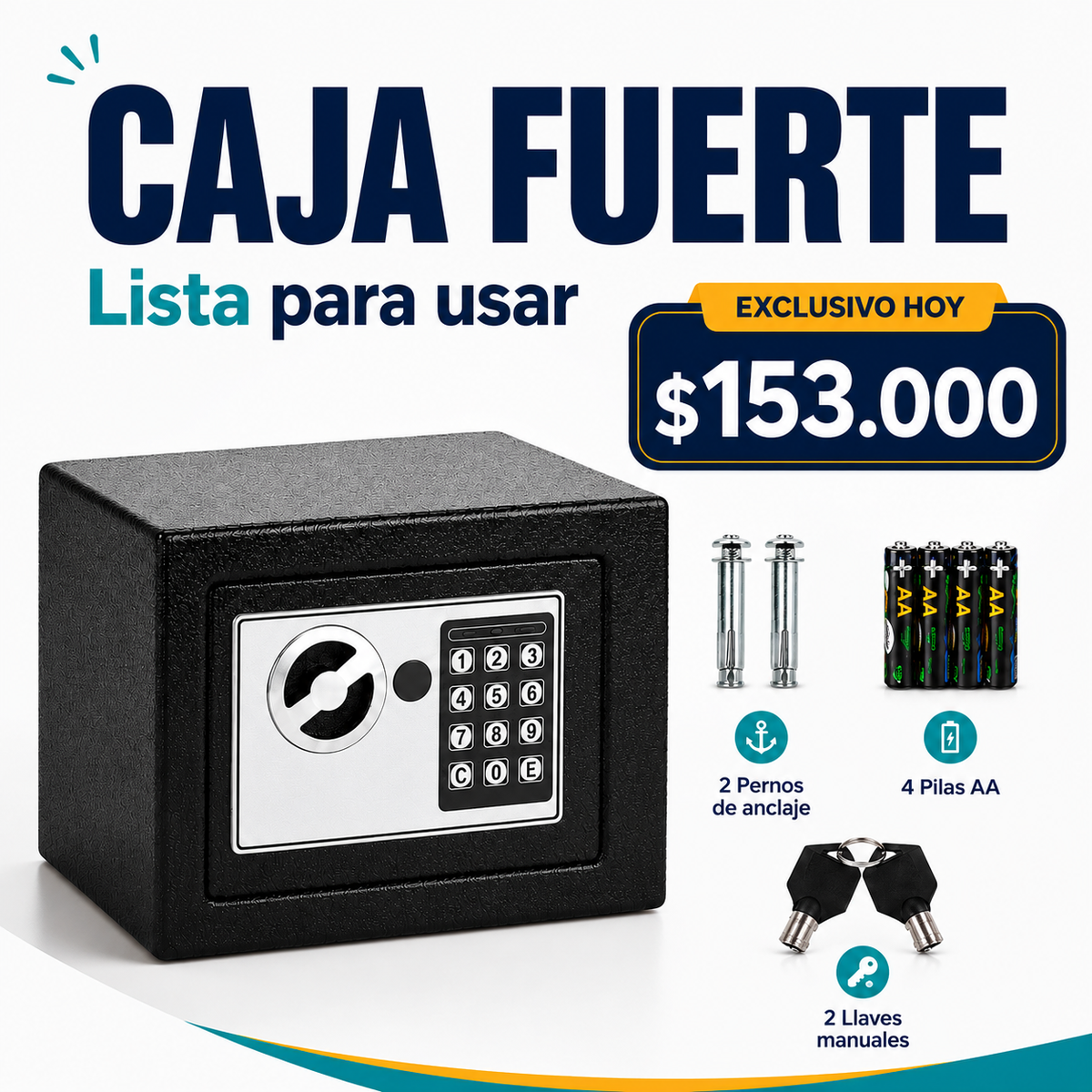 Caja Fuerte De Seguridad Digital TT + envio gratis + regalo