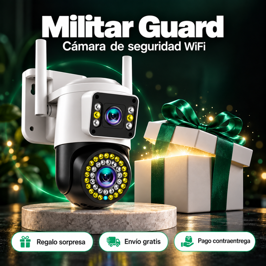 ¿Tu hogar está rMilitar Guard | Cámara de Seguridad WiFi con Visión Nocturna a Color y Alertas al Celular + Regaloealmente protegido? La cámara que los ladrones detestan — visión 360°, alerta inmediata y control desde tu celular + Regalo🎁 (Cópia)