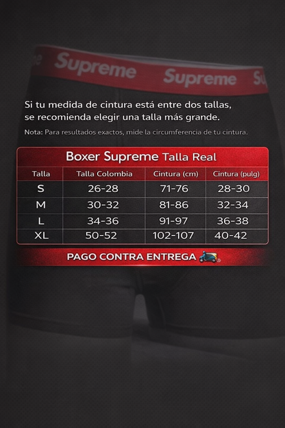 🔥 Mega Pack Bóxers Supreme x12 + 12 Medias GRATIS + REGALO 🔥