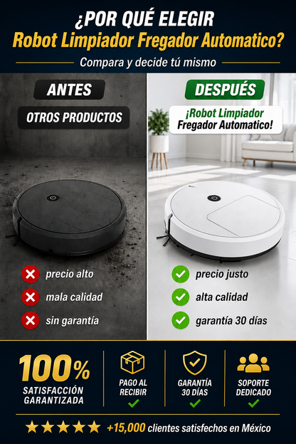 Robot Limpiador Fregador Automático - Entrega Inmediata + Entrega Gratis + Regalo