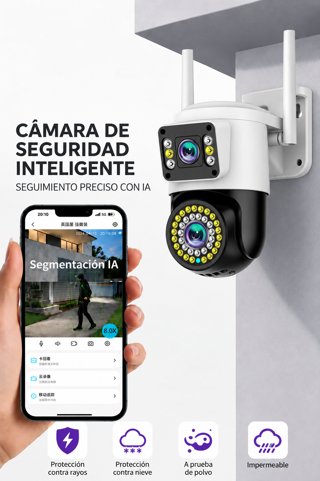 Militar Guard: Cámara de Seguridad - 2 en 1 + Regalo🎁 50% OFF