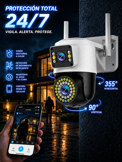 Militar Guard: Seguridad que no depende de nadie — Compatible con Panel Solar + Regalo🎁