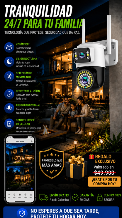 Militar Guard: Seguridad que no depende de nadie — Compatible con Panel Solar + Regalo🎁