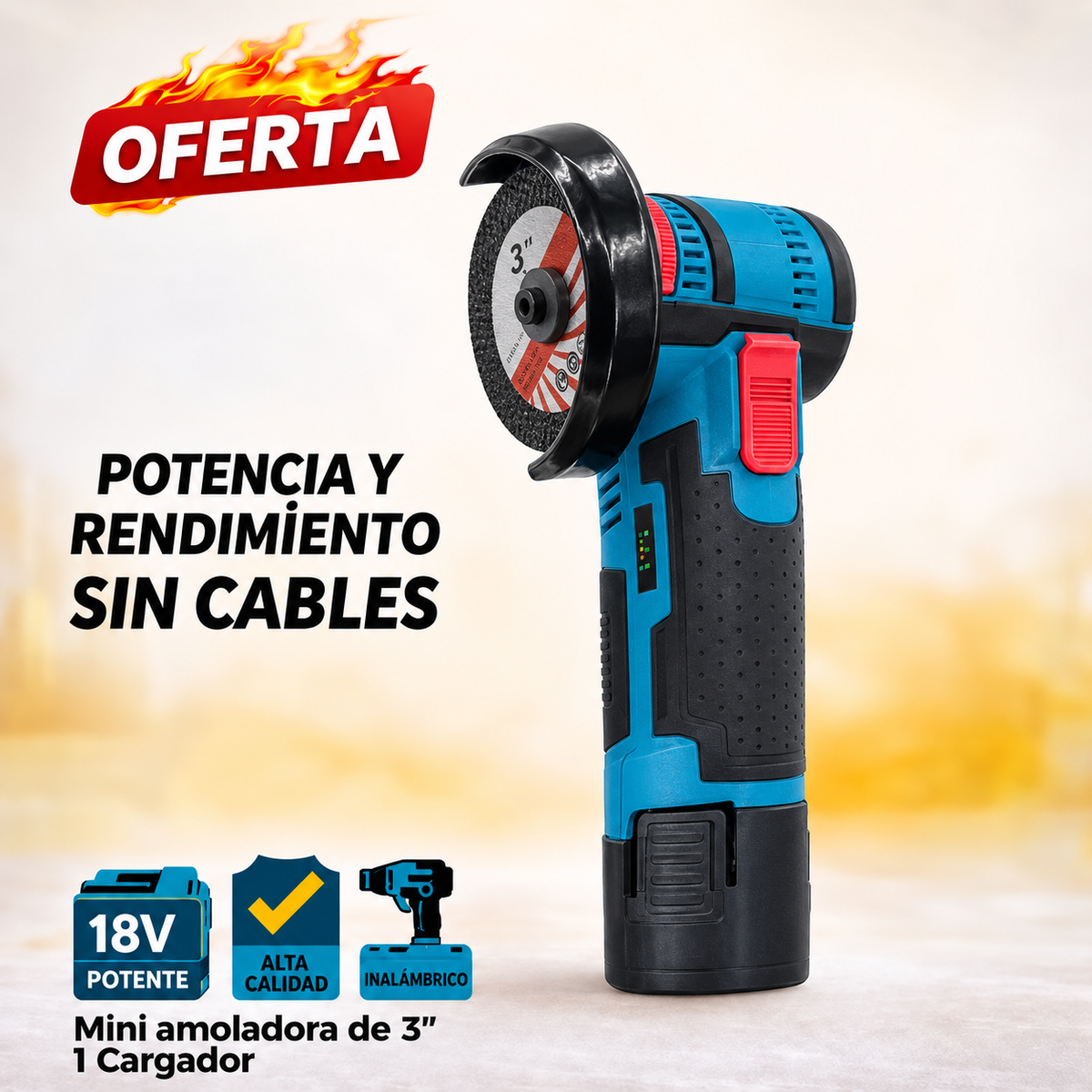 Amoladora Angular Esmeril + ENVIO GRATIS + REGALO