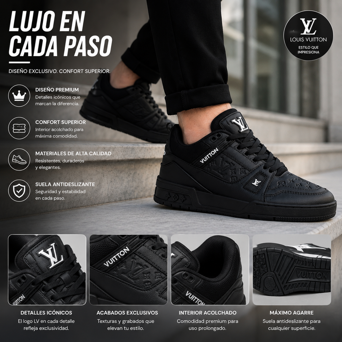 🔥  Calzado LV + Envío GRATIS + Regalo Exclusivo ¡50% OFF HOY! 🎁